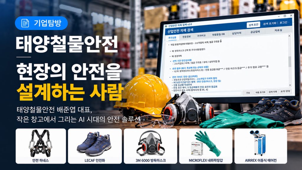 현장의 안전을 설계하는 사람 — 태양철물안전 기업탐방